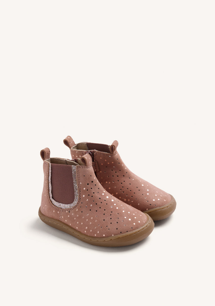 BAREFOOT NUDE LEATHER ANKLE BOOTS