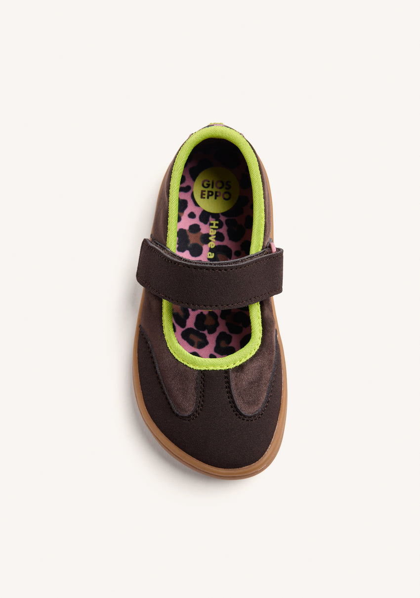 BAREFOOT SPORTS BALLET FLATS CHOCOLATE