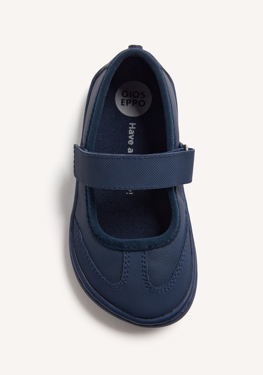 NAVY BLUE BAREFOOT SCHOOL BALLET FLATS