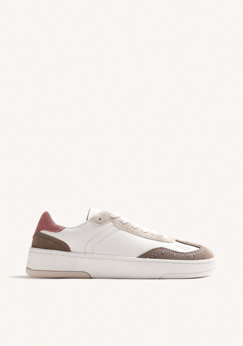BROWN BAREFOOT LEATHER SNEAKERS