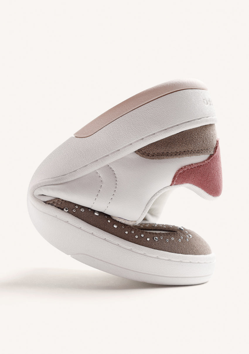 BROWN BAREFOOT LEATHER SNEAKERS
