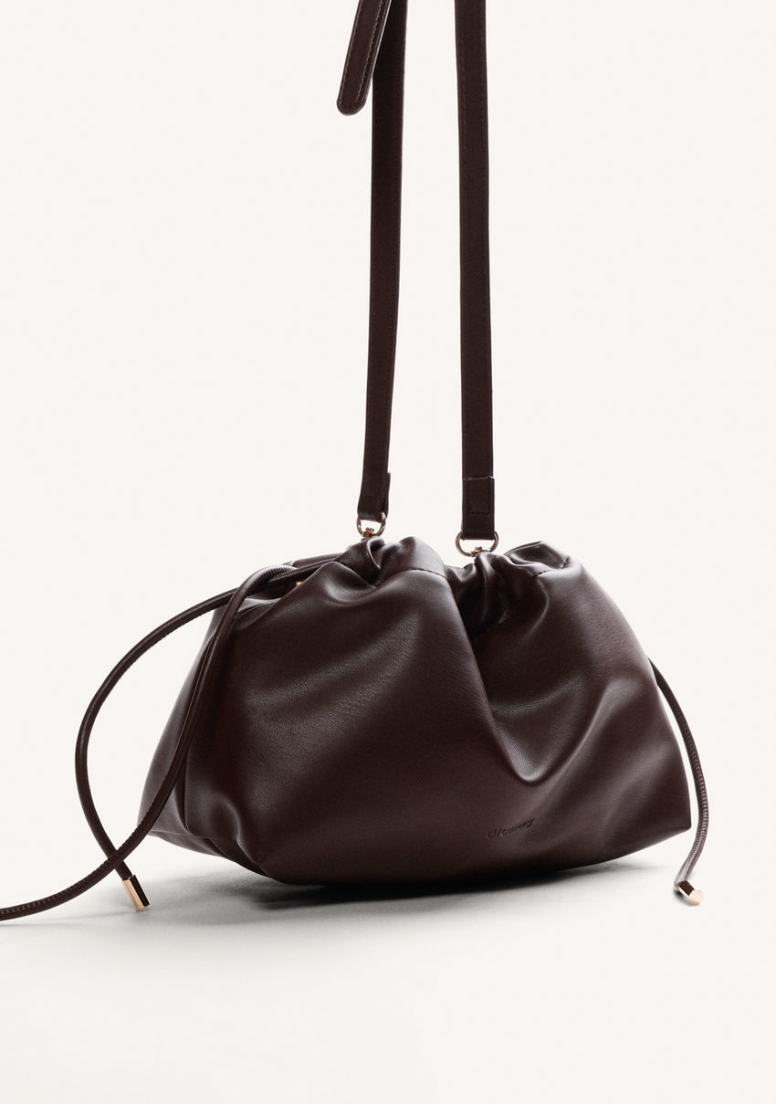 BROWN BUCKET BAG