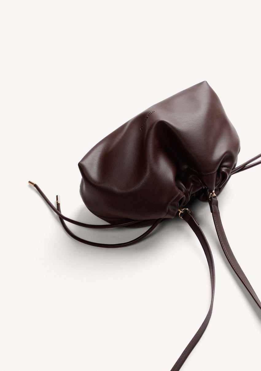 BROWN BUCKET BAG