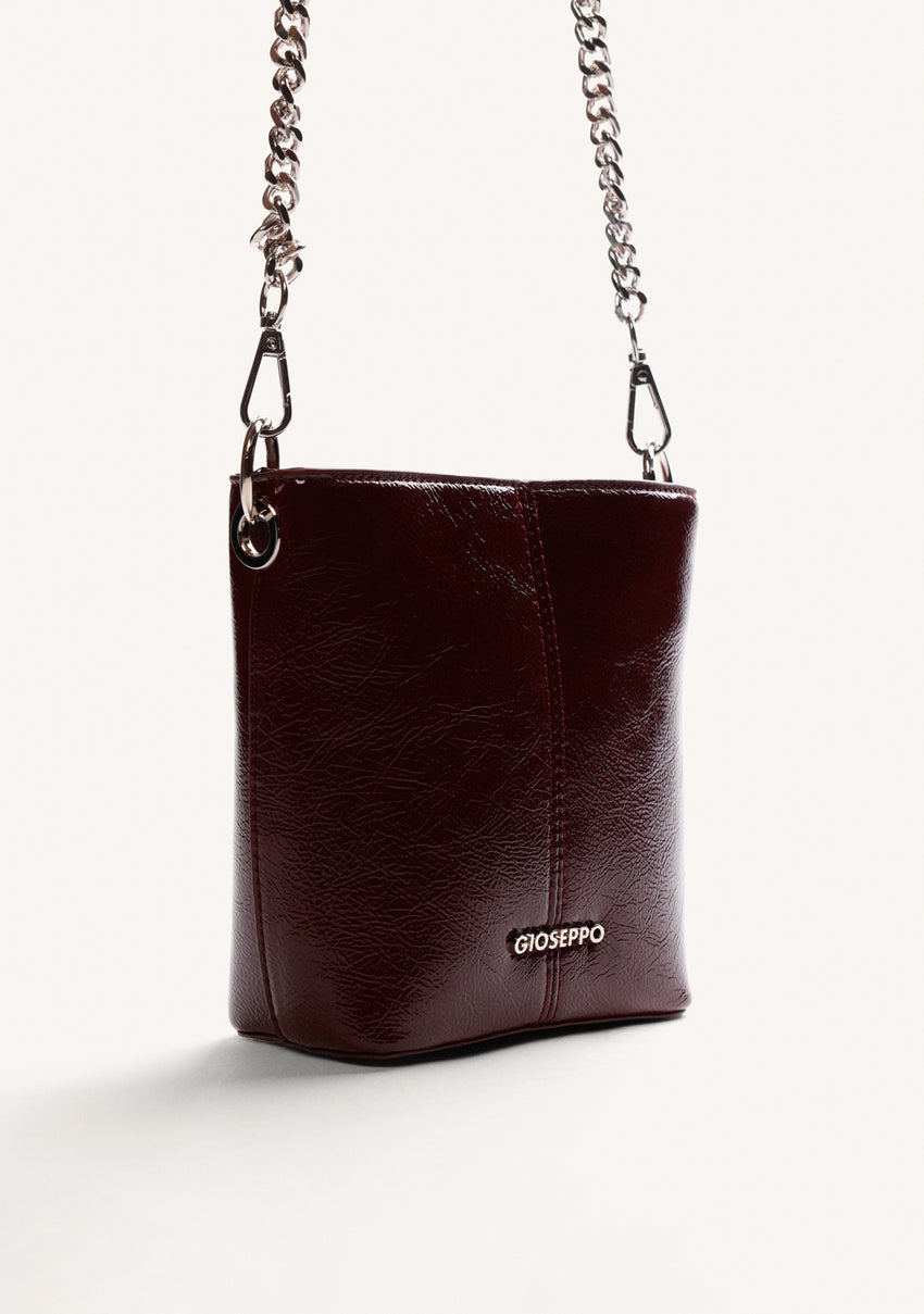BURGUNDY BUCKET BAG