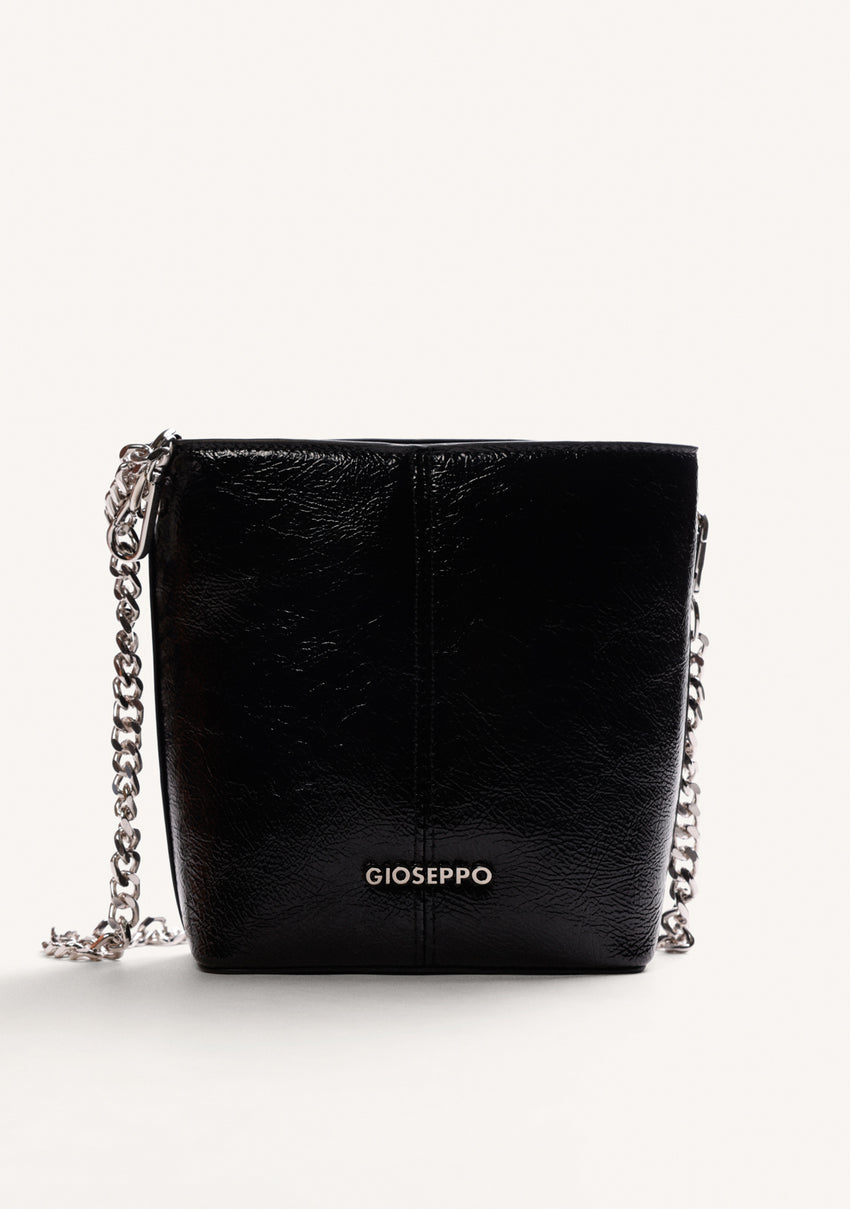 BLACK BUCKET BAG