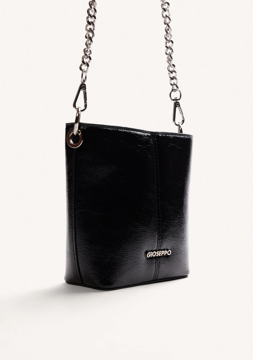 BLACK BUCKET BAG