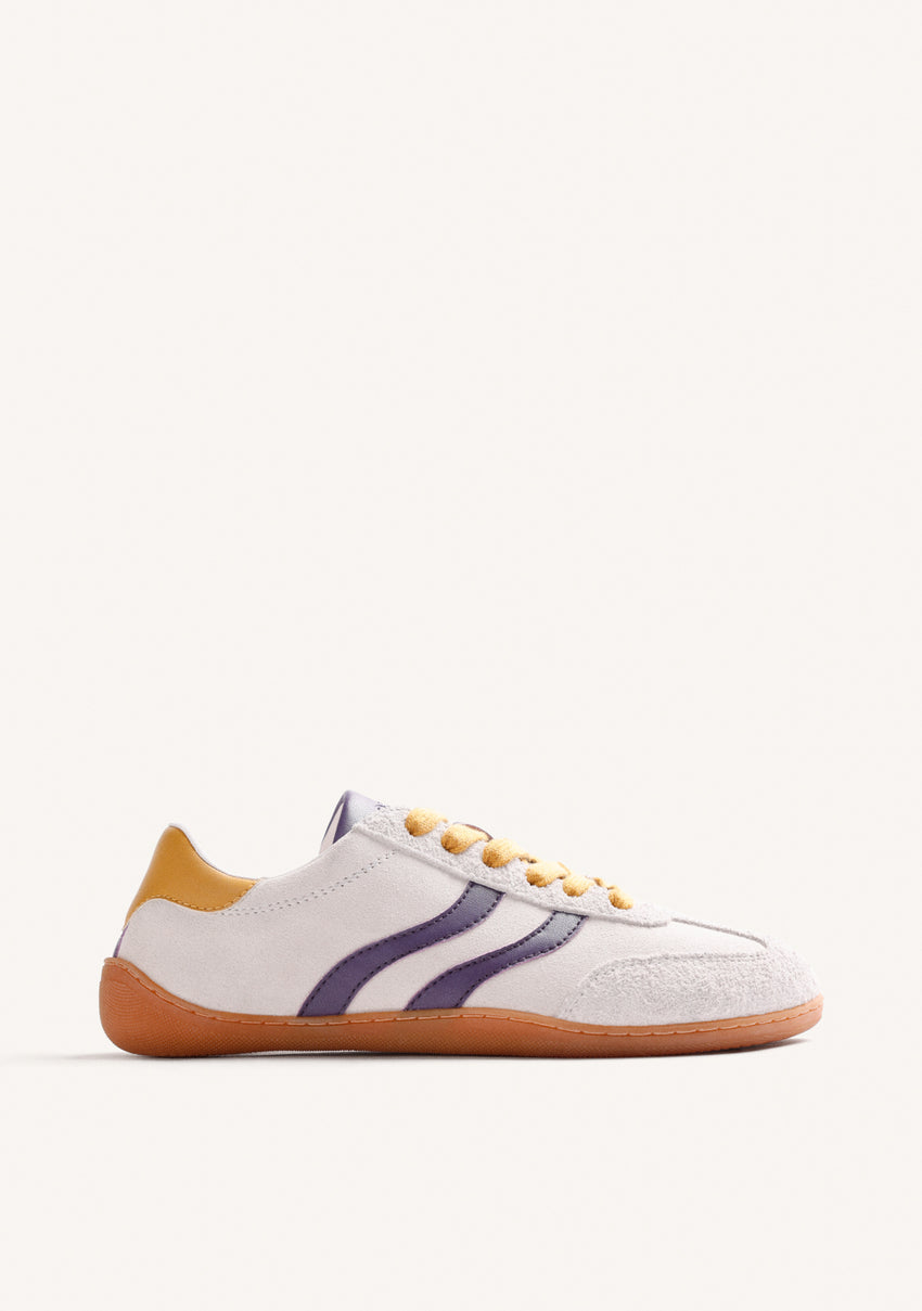 BAREFOOT CREAM LEATHER SNEAKERS