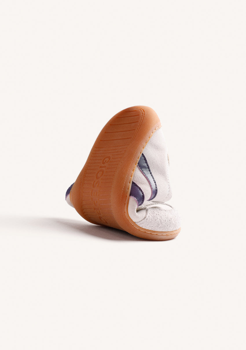 BAREFOOT CREAM LEATHER SNEAKERS