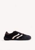 BLACK BAREFOOT LEATHER SNEAKERS