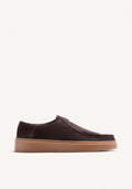 BROWN WALLABEE LEATHER SHOES