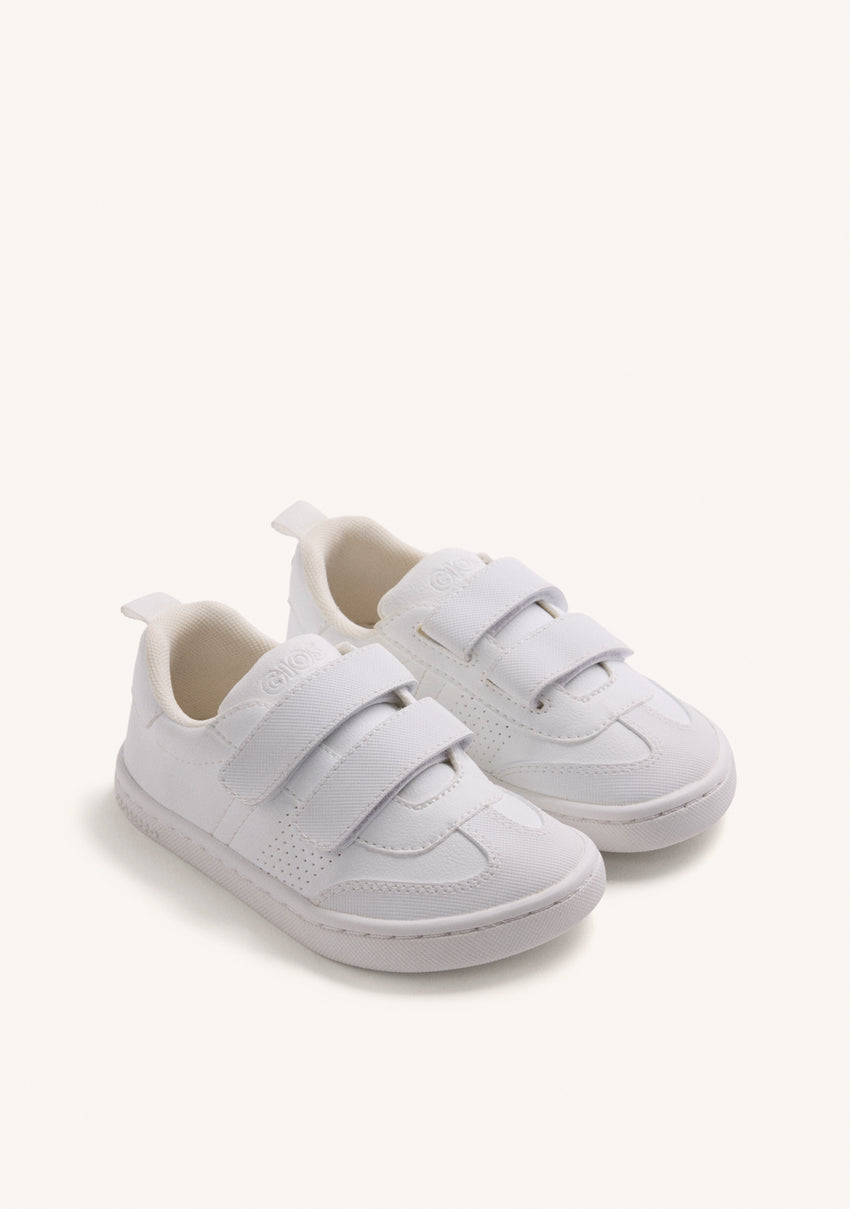 WHITE BAREFOOT SCHOOL SNEAKERS