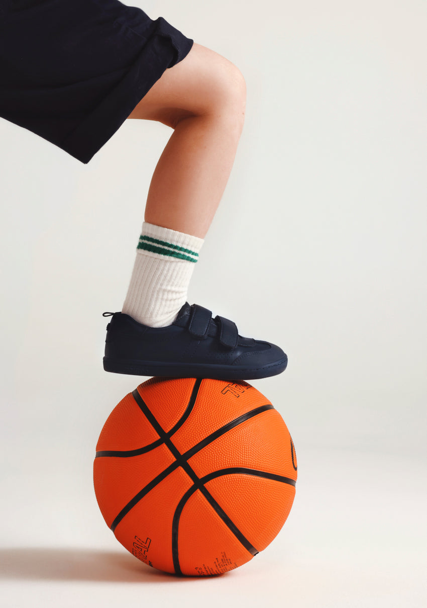 NAVY BLUE BAREFOOT SCHOOL SNEAKERS