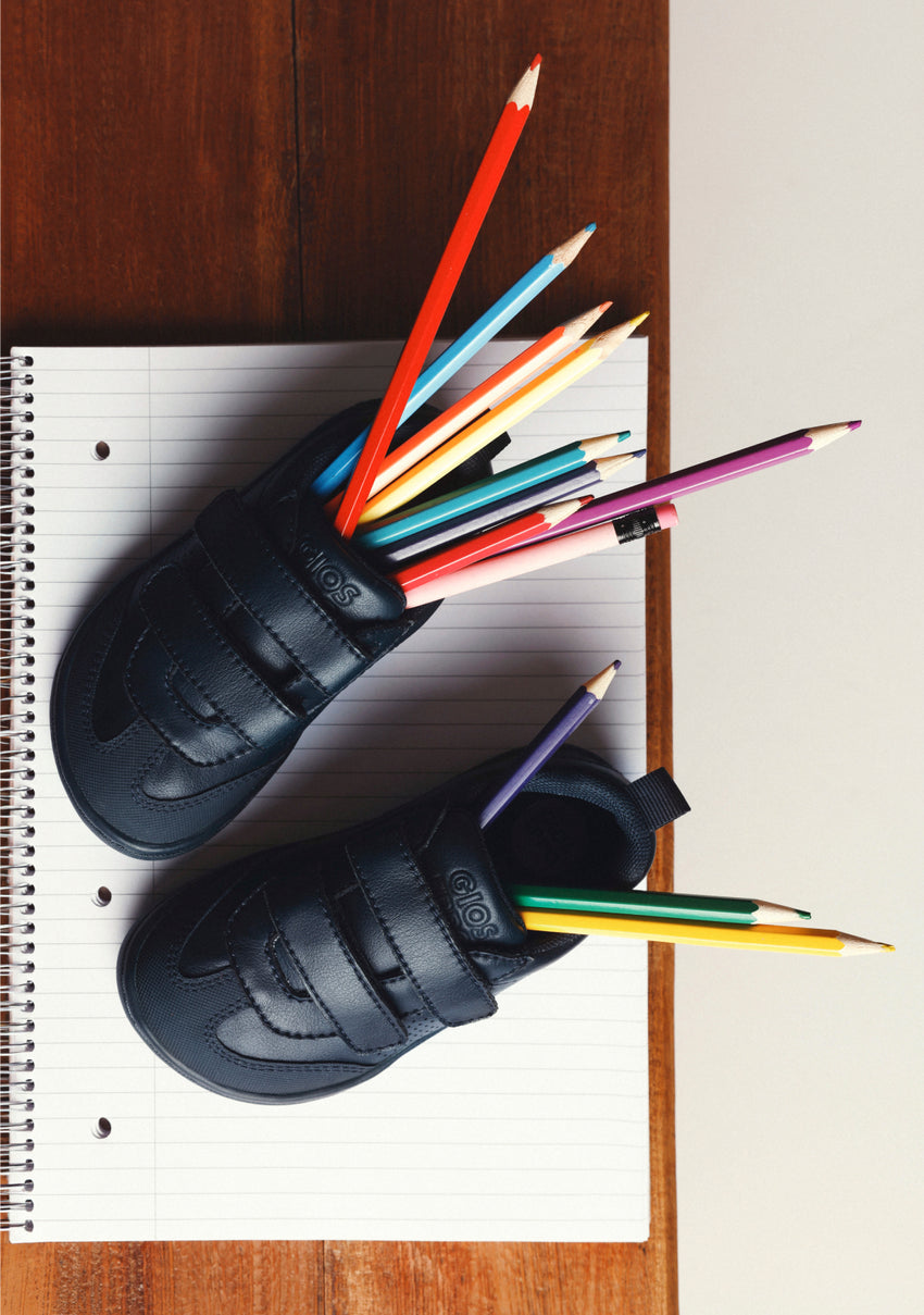 NAVY BLUE BAREFOOT SCHOOL SNEAKERS