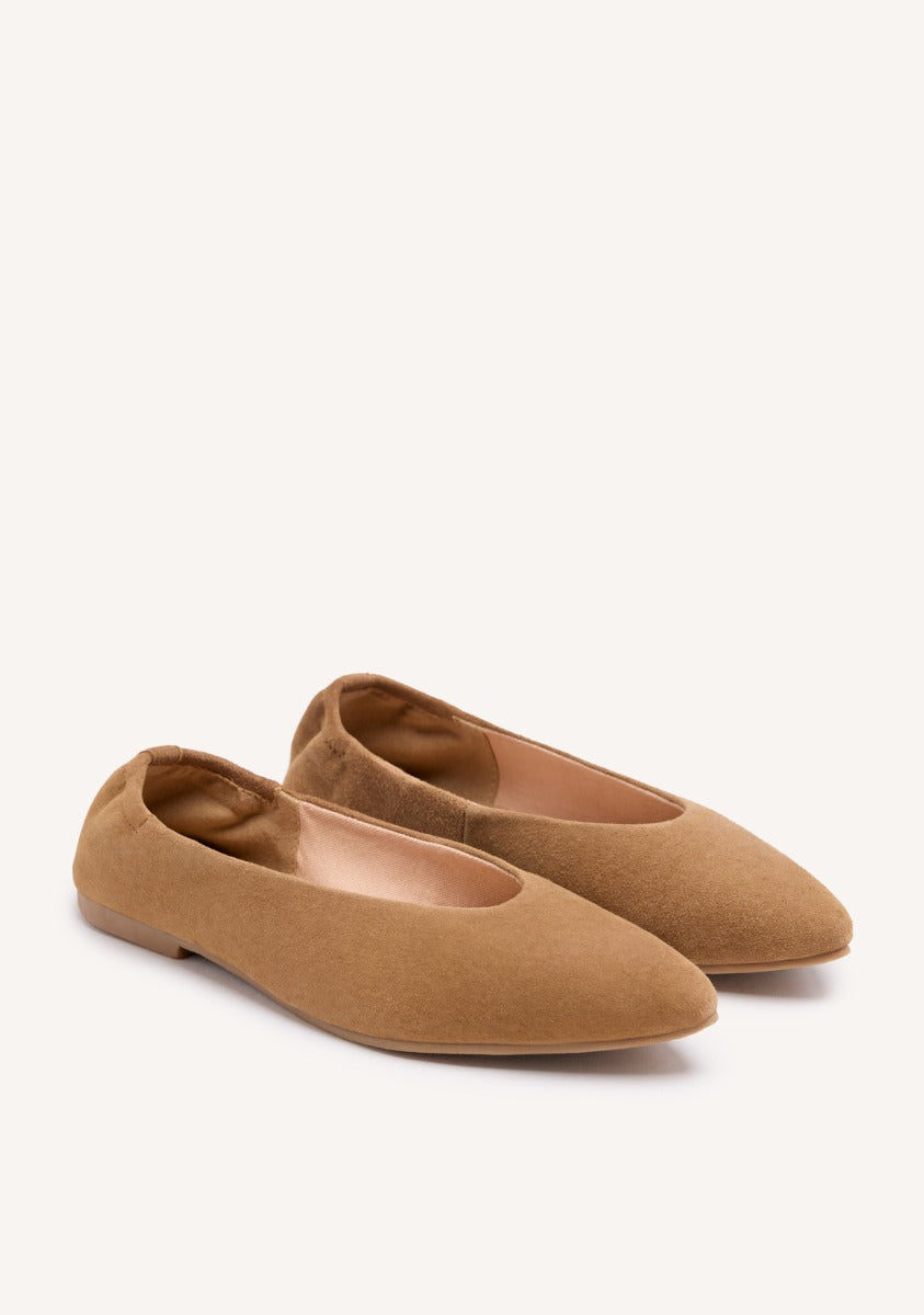LEATHER BALLET FLATS