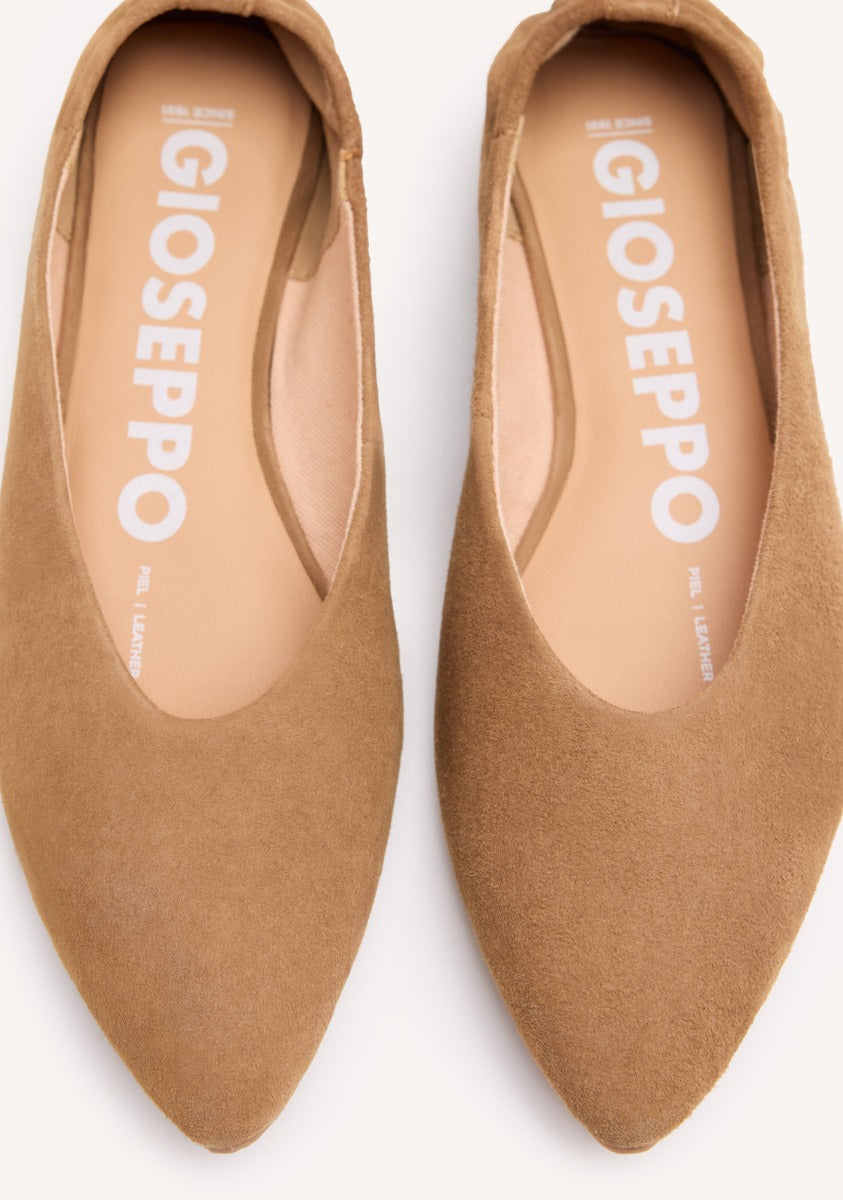 LEATHER BALLET FLATS