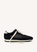 MESH LEATHER SNEAKERS