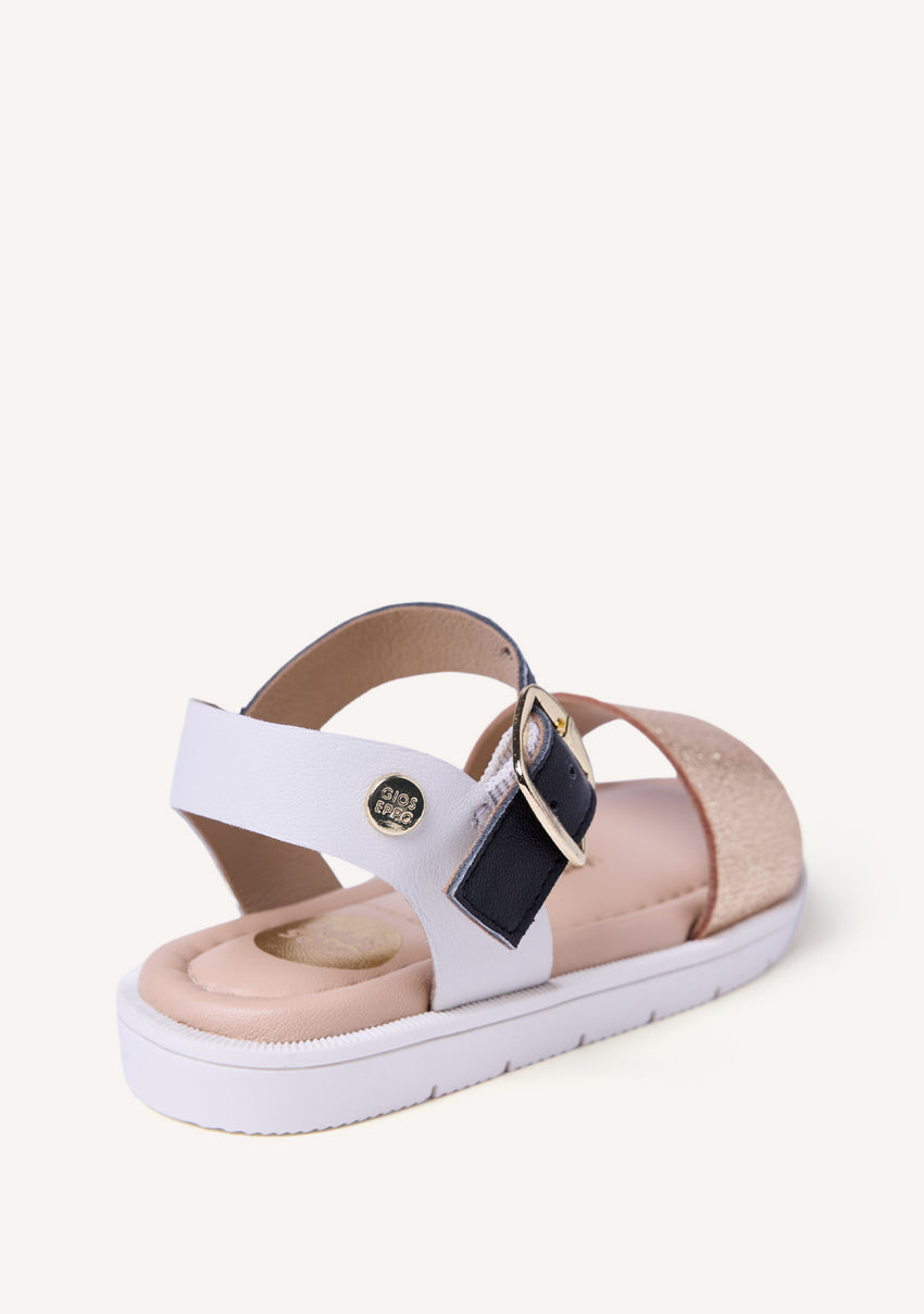 SHINY LEATHER SANDALS ONGATA