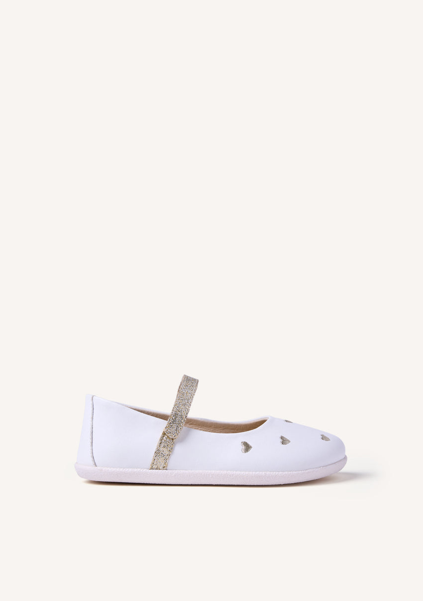 GIOSEPPO BAREFOOT - SHINY LEATHER BALLET FLATS HEMSE