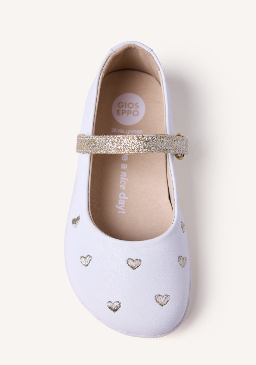 GIOSEPPO BAREFOOT - SHINY LEATHER BALLET FLATS HEMSE