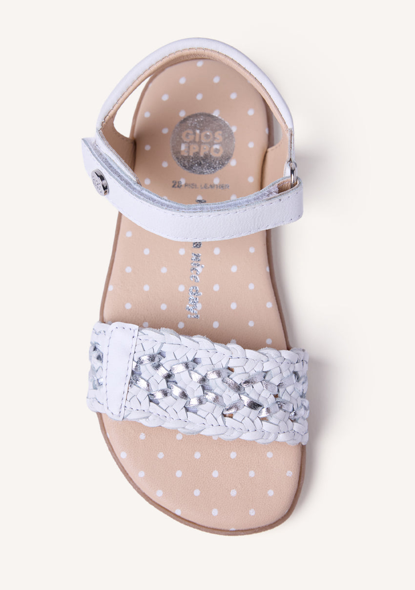 GIOSEPPO BAREFOOT - BRAIDED LEATHER SANDALS SANDOWN