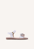 FLOWER LEATHER SANDALS GRADINA