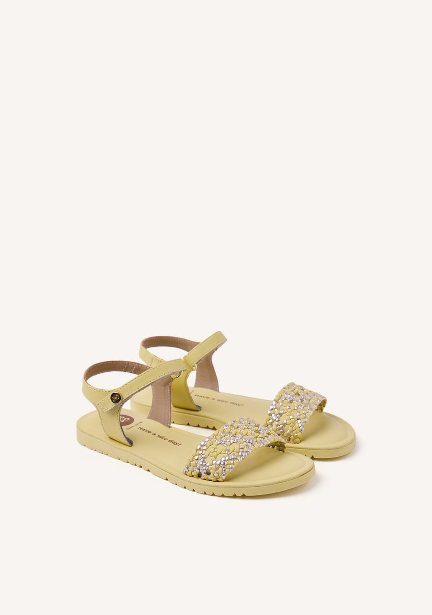 BRAIDED LEATHER SANDALS MAHIU