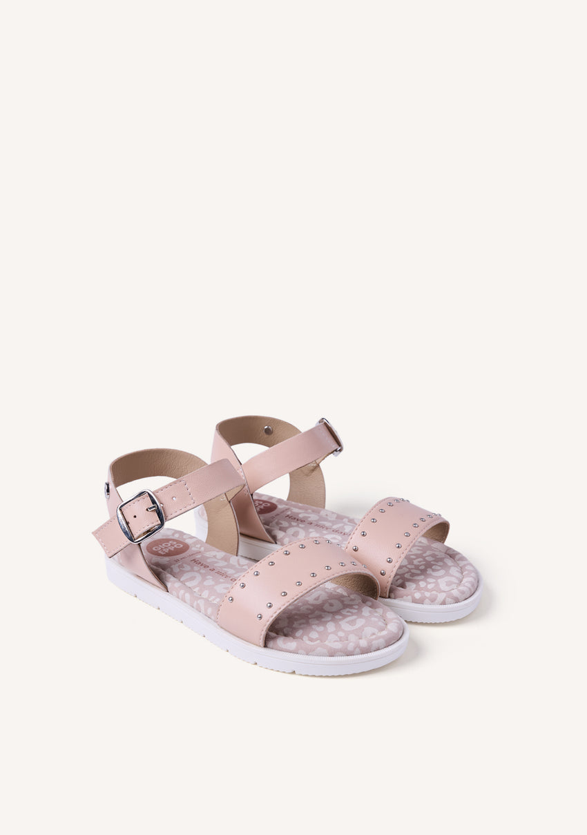 STUDDED LEATHER SANDALS CABERFAE
