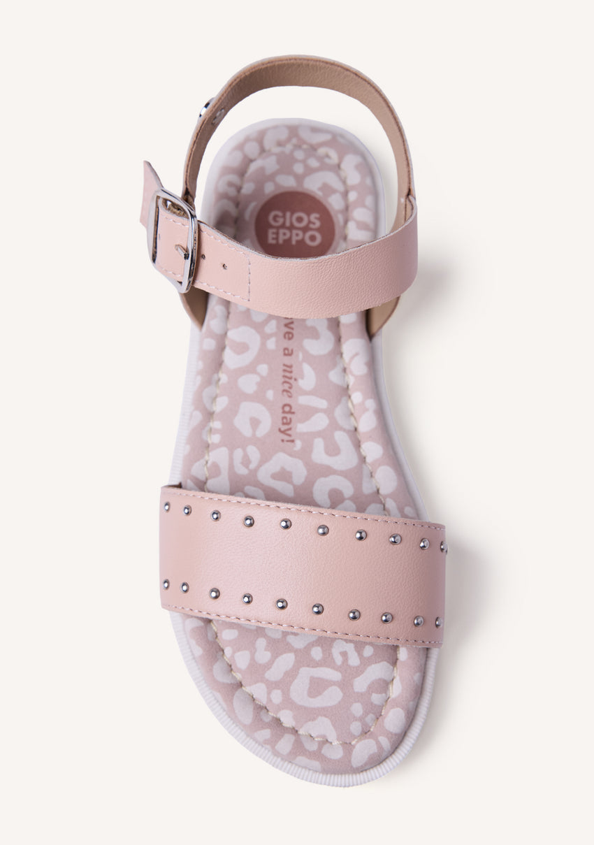 STUDDED LEATHER SANDALS CABERFAE