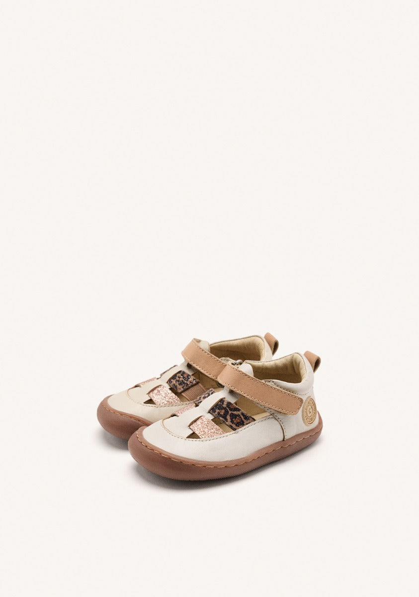 GIOSEPPO BAREFOOT - LEATHER CRAB SANDALS CLEARFIELD