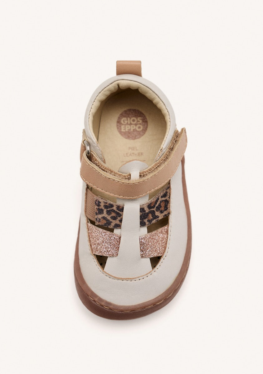 GIOSEPPO BAREFOOT - LEATHER CRAB SANDALS CLEARFIELD