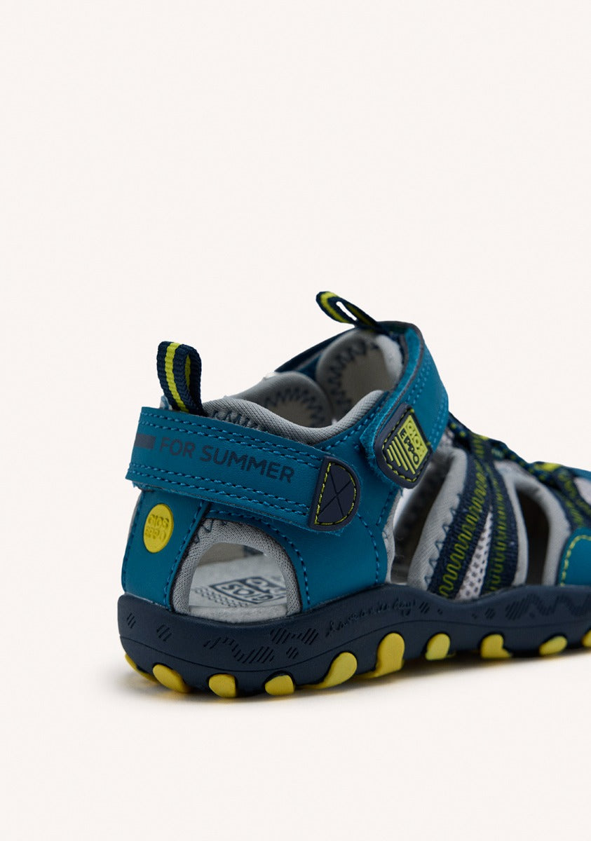 Anstead boys teal sports sandals