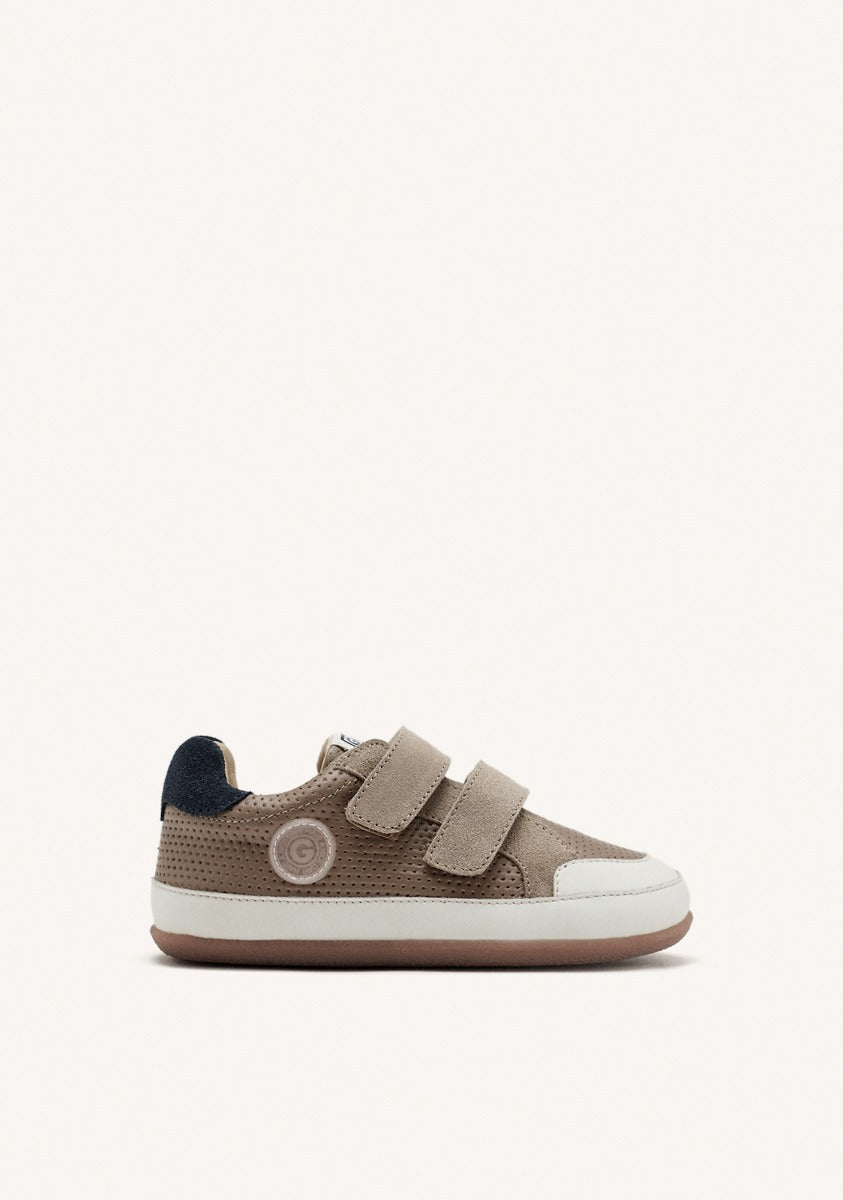 GIOSEPPO BAREFOOT - LEATHER AND MESH SNEAKERS RIPTON