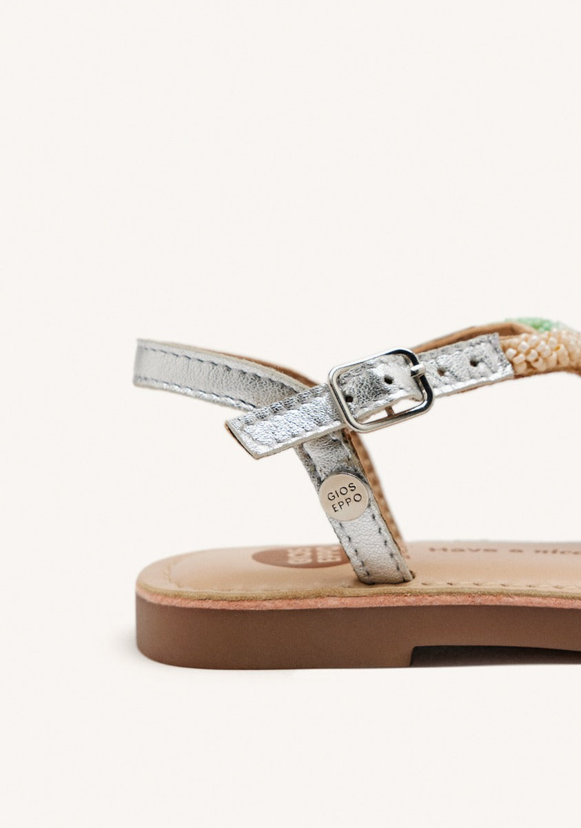 LEATHER BEADED SANDALS DIXMONT