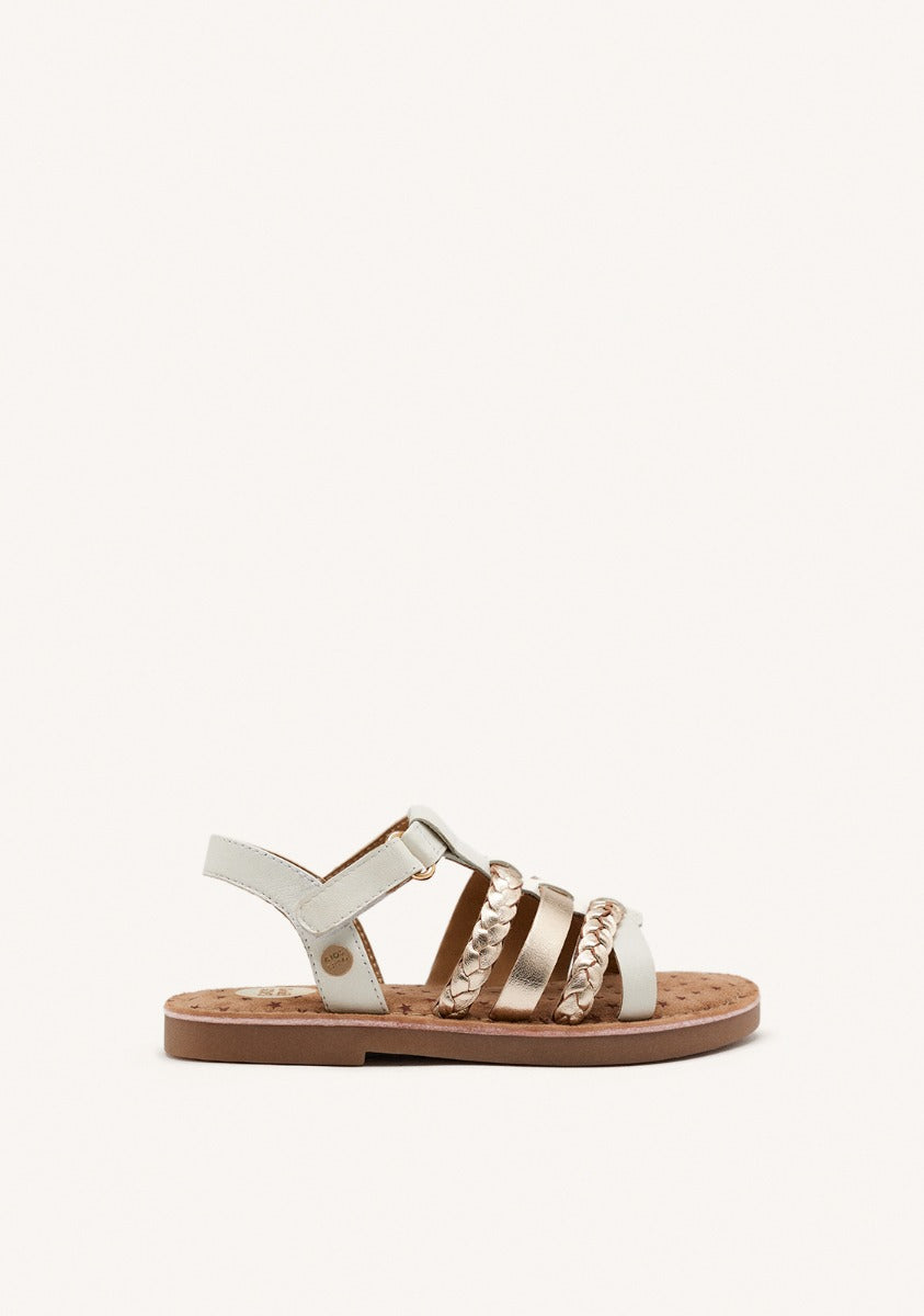 BRAIDED LEATHER SANDALS POYSIPPI