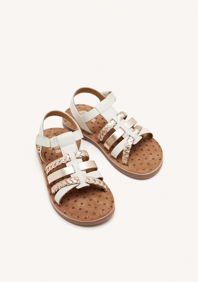 BRAIDED LEATHER SANDALS POYSIPPI