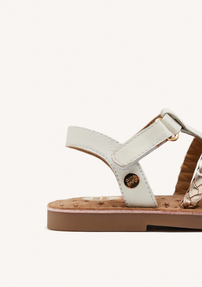 BRAIDED LEATHER SANDALS POYSIPPI