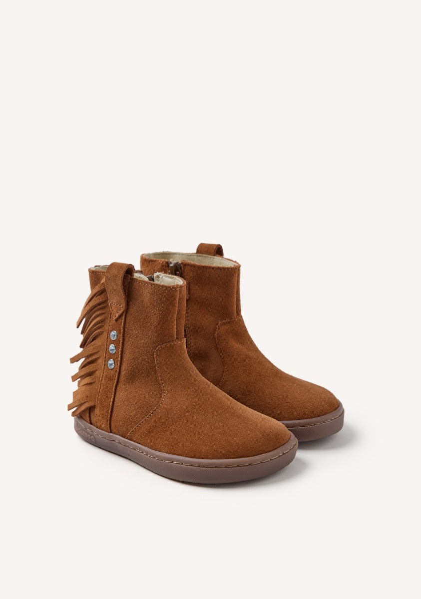 GIOSEPPO BAREFOOT - SUEDE LEATHER BOOTS FRINGES ESTRAL