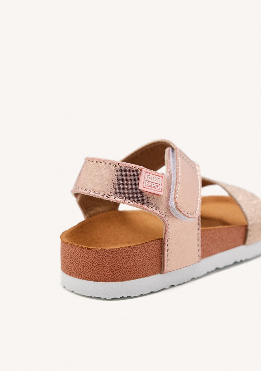 Copper flip flops with waterproof bio sole for girls MOERS