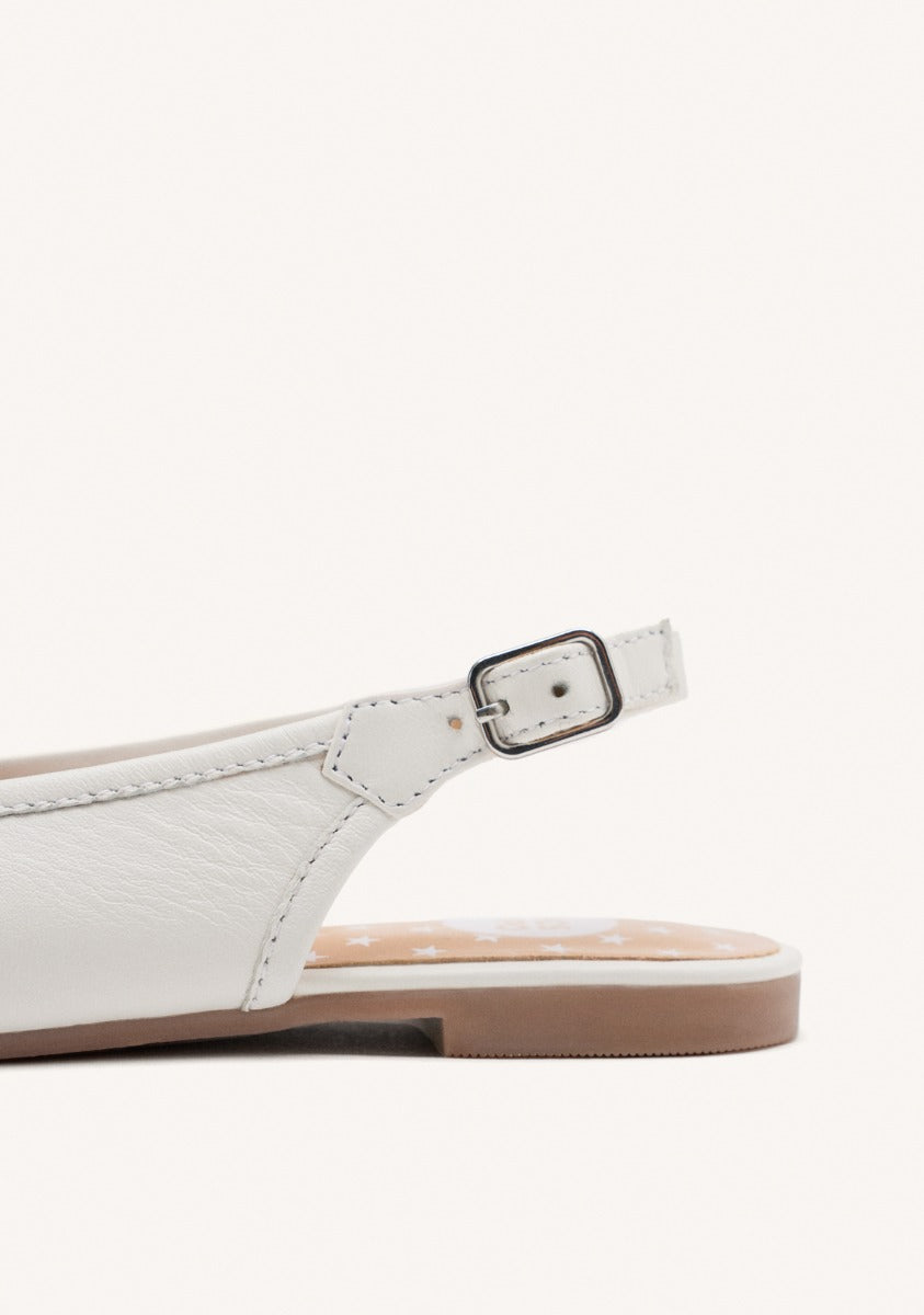 LEATHER BALLET FLATS BOW COON