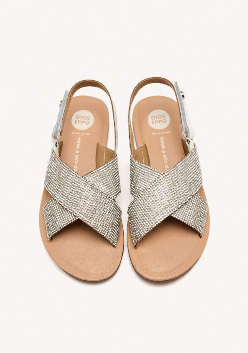 LEATHER SHINE SANDALS ALNA