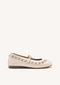 LEATHER BALLET FLATS KITTERY