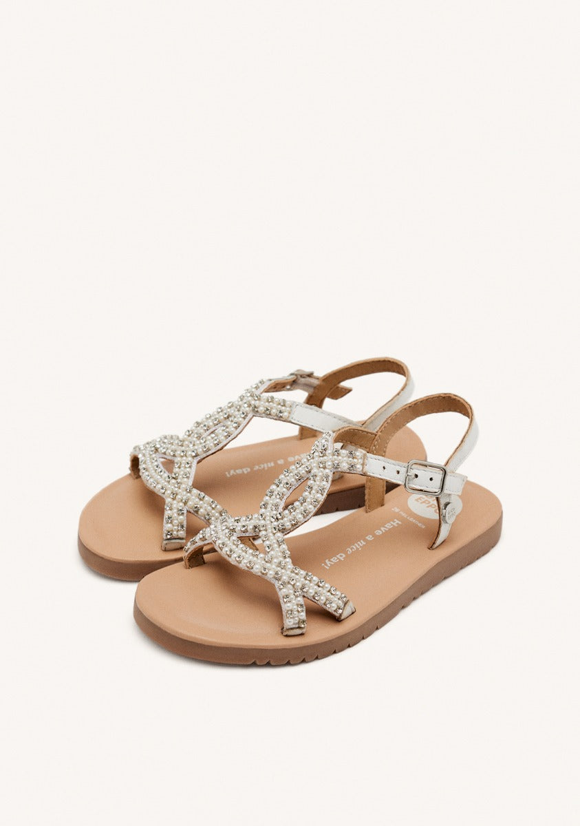 LEATHER SHINE SANDALS KOMENSKY