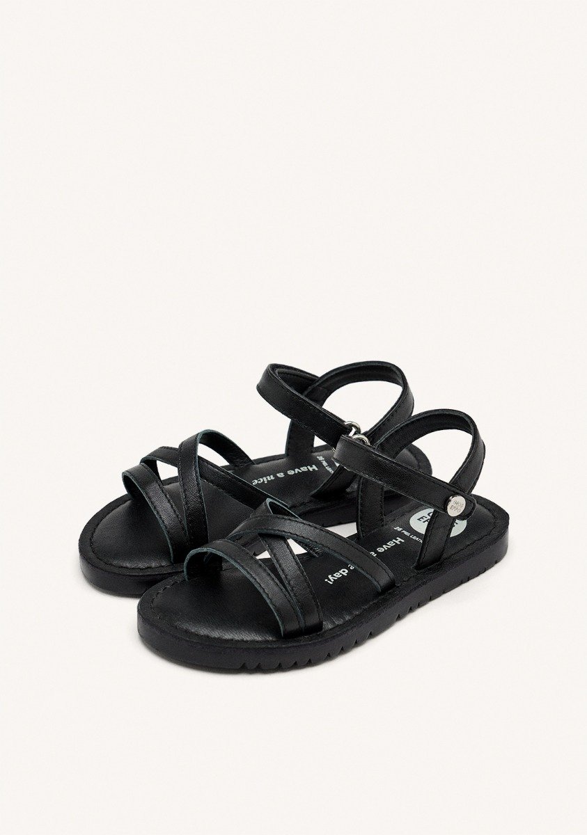 LEATHER STRAP SANDALS TOLLAND
