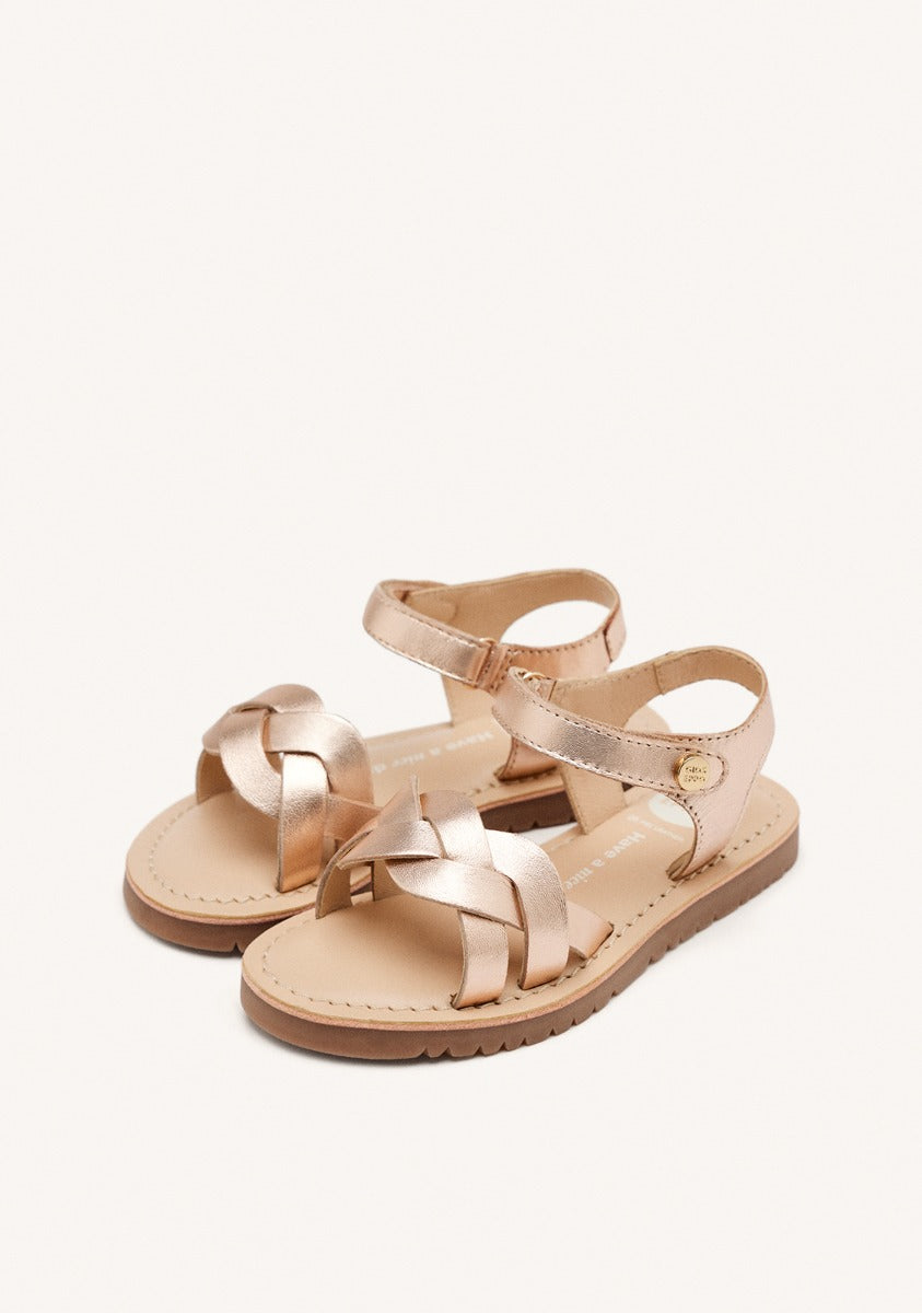 BRAIDED LEATHER SANDALS ROWLEY