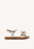 LEATHER FLOWER SANDALS BEECHER